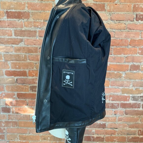 Mastermind Japan × Vanson Leather Lambskin Bomber Jacket - Picture 4 of 9